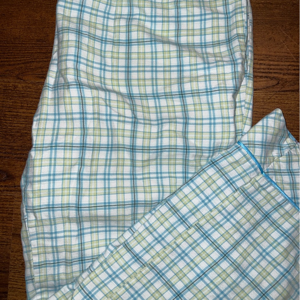 Old Navy Classic Blue & Yellow Plaid Wide Leg Pajama Pants Size M - Picture 5 of 8